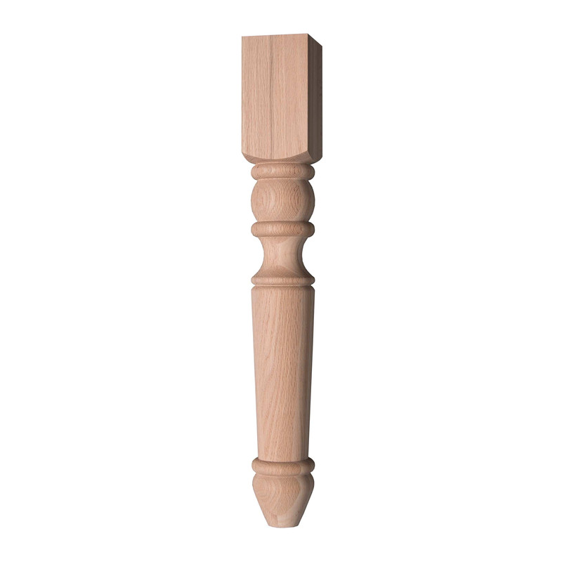 Portsmouth Dining Table Leg - Species:Oak Red